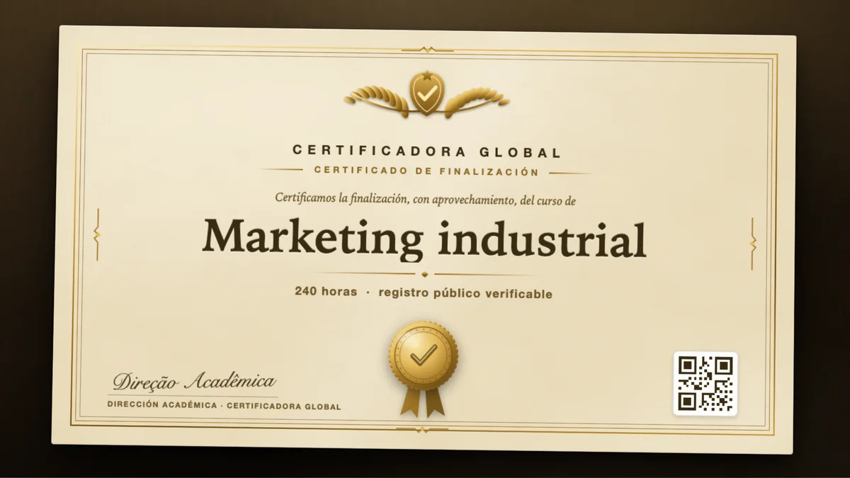 Portada del curso Marketing industrial