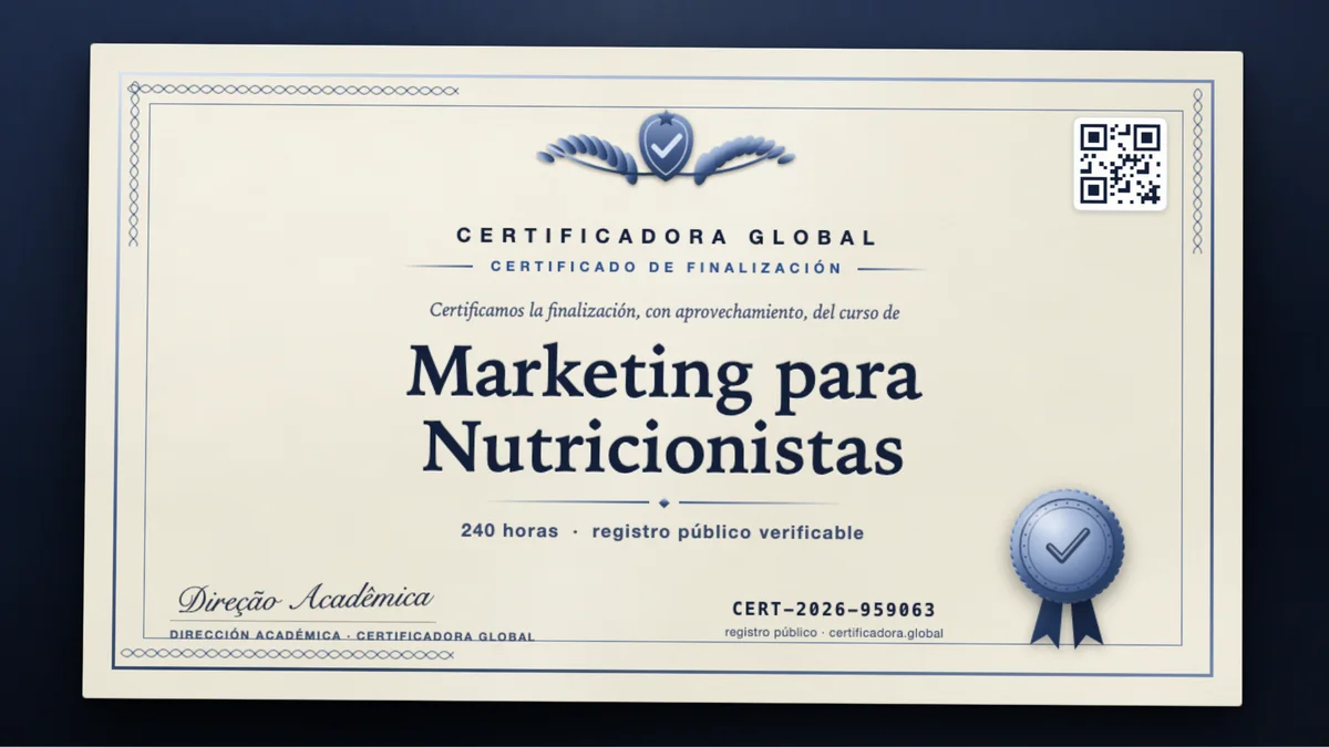 Portada del curso Marketing para Nutricionistas