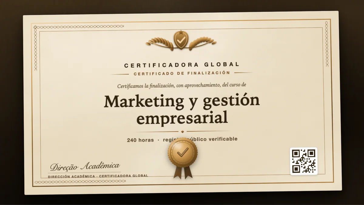 Portada del curso Marketing y gestión empresarial