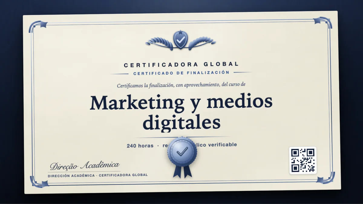 Portada del curso Marketing y medios digitales