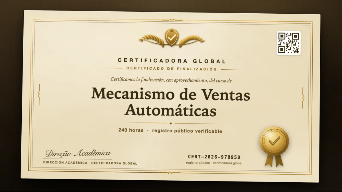 Portada del curso Mecanismo de Ventas Automáticas