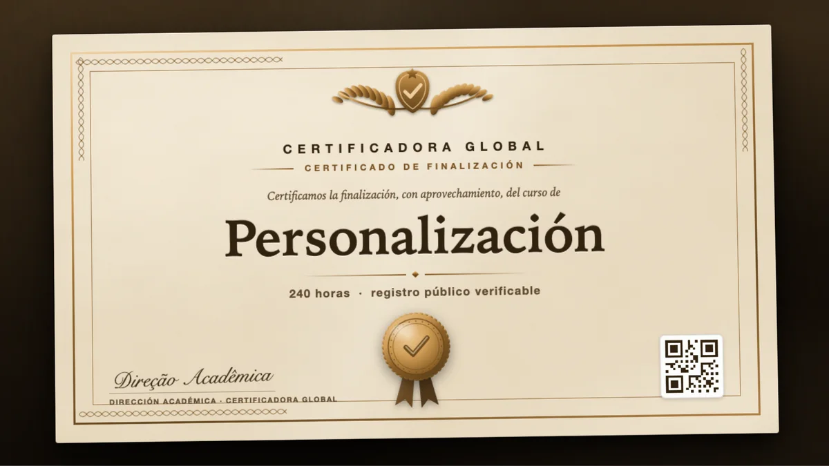 Portada del curso Personalización