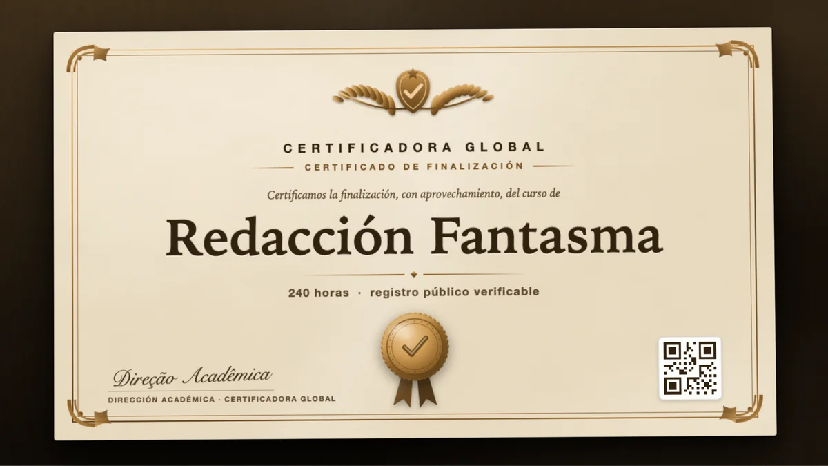 Portada del curso Redacción Fantasma
