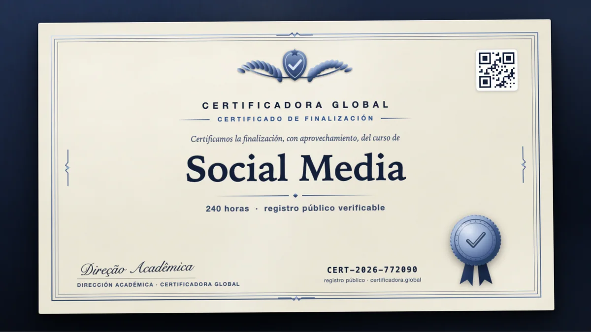 Portada del curso Social Media