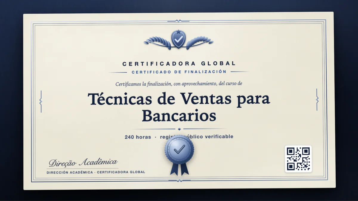 Portada del curso Técnicas de Ventas para Bancarios