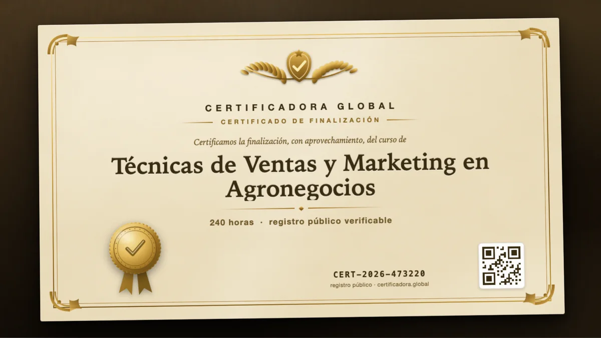 Portada del curso Técnicas de Ventas y Marketing en Agronegocios