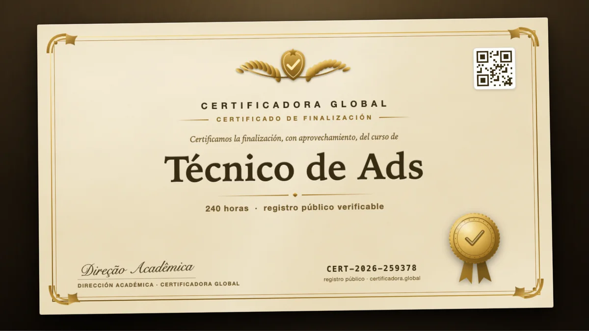 Portada del curso Técnico de Ads
