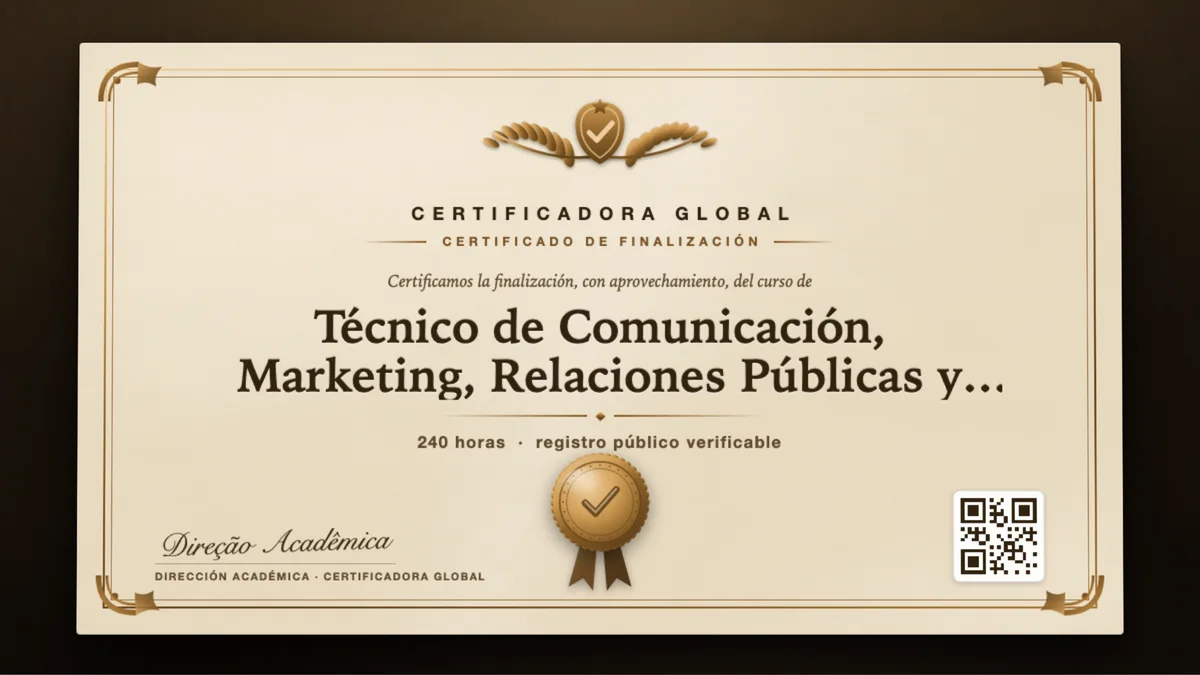 Portada del curso Técnico de Comunicación, Marketing, Relaciones Públicas y Publicidad