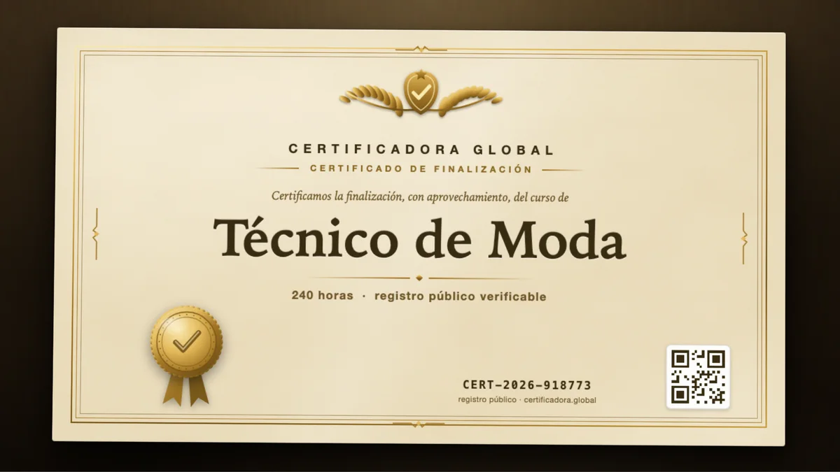 Portada del curso Técnico de Moda
