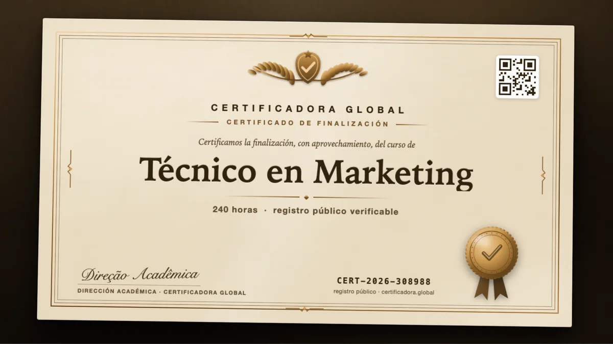 Portada del curso Técnico en Marketing