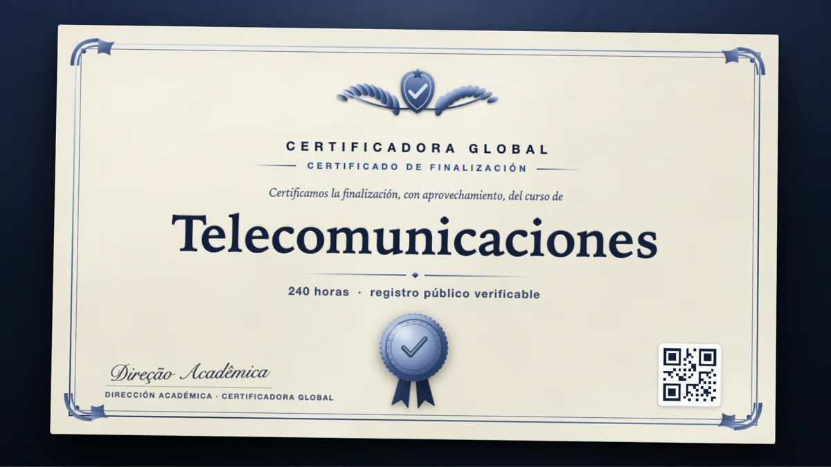 Portada del curso Telecomunicaciones