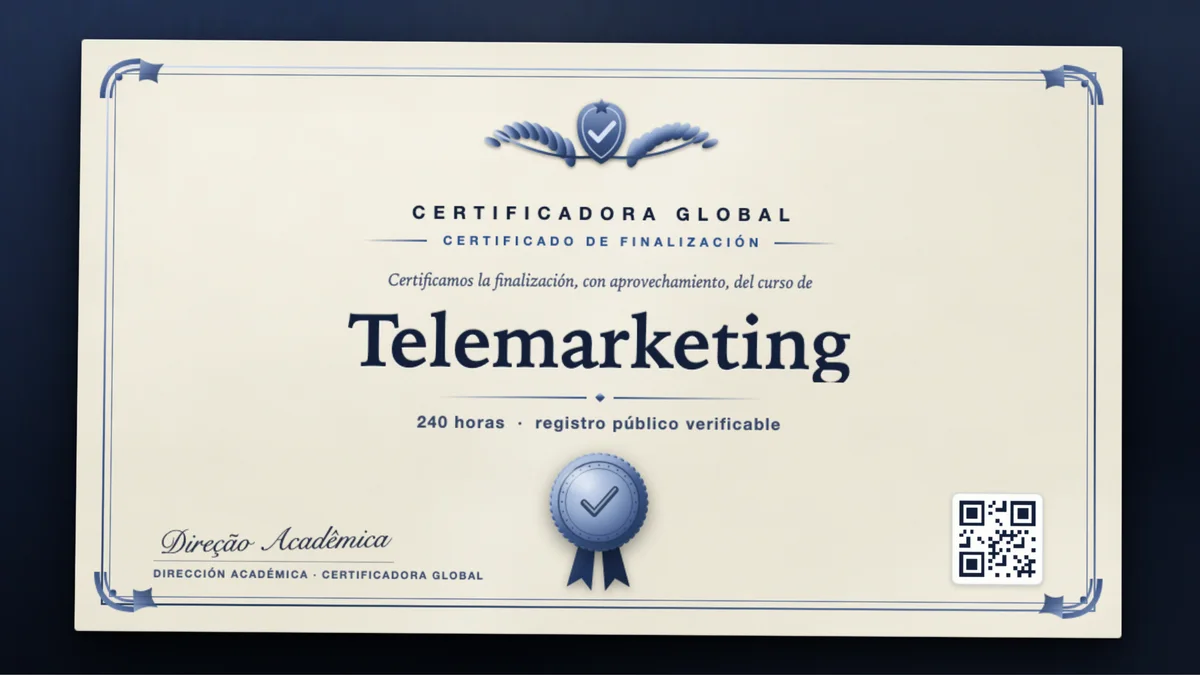 Portada del curso Telemarketing