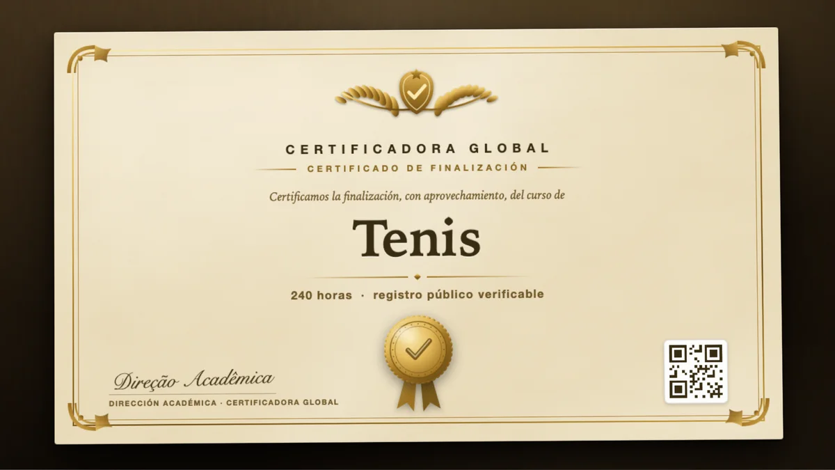 Portada del curso Tenis