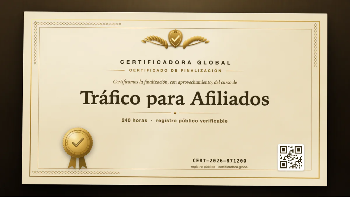 Portada del curso Tráfico para Afiliados
