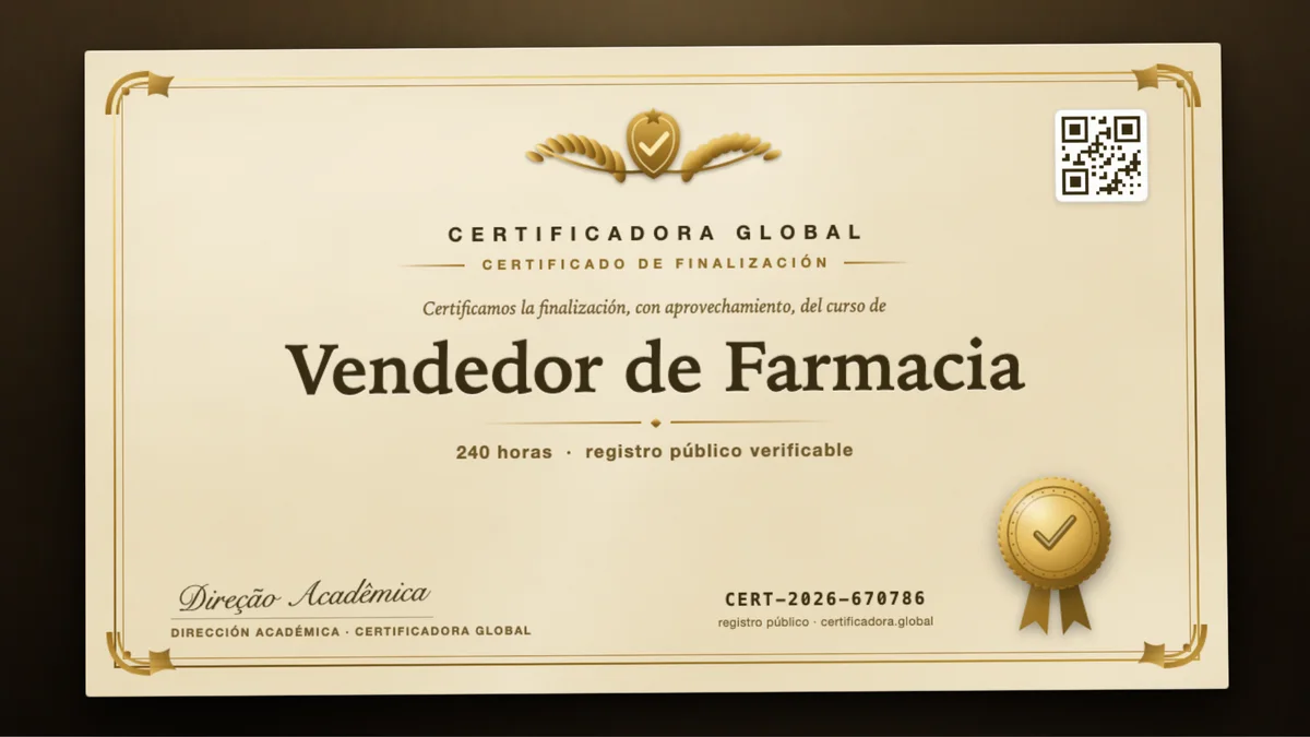 Portada del curso Vendedor de Farmacia