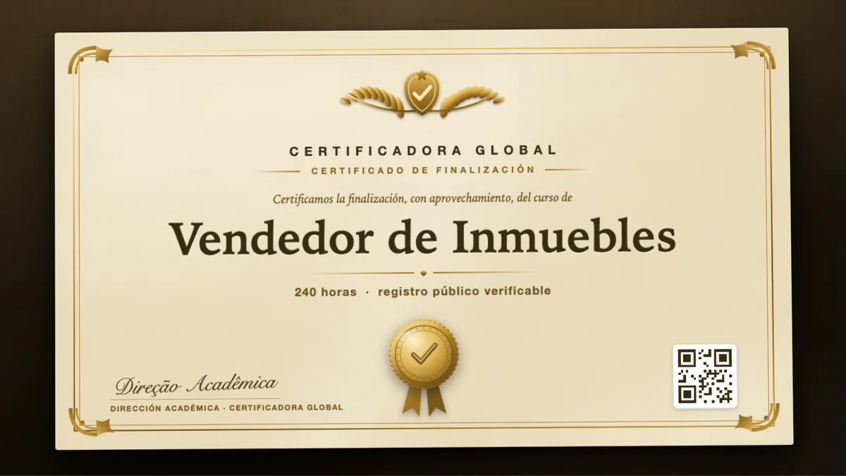 Portada del curso Vendedor de Inmuebles