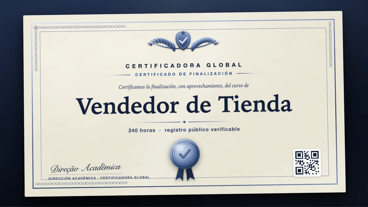 Portada del curso Vendedor de Tienda