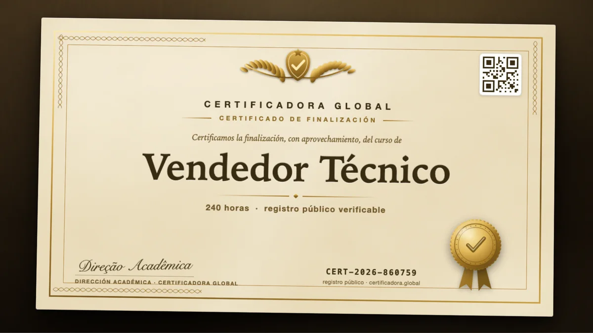 Portada del curso Vendedor Técnico