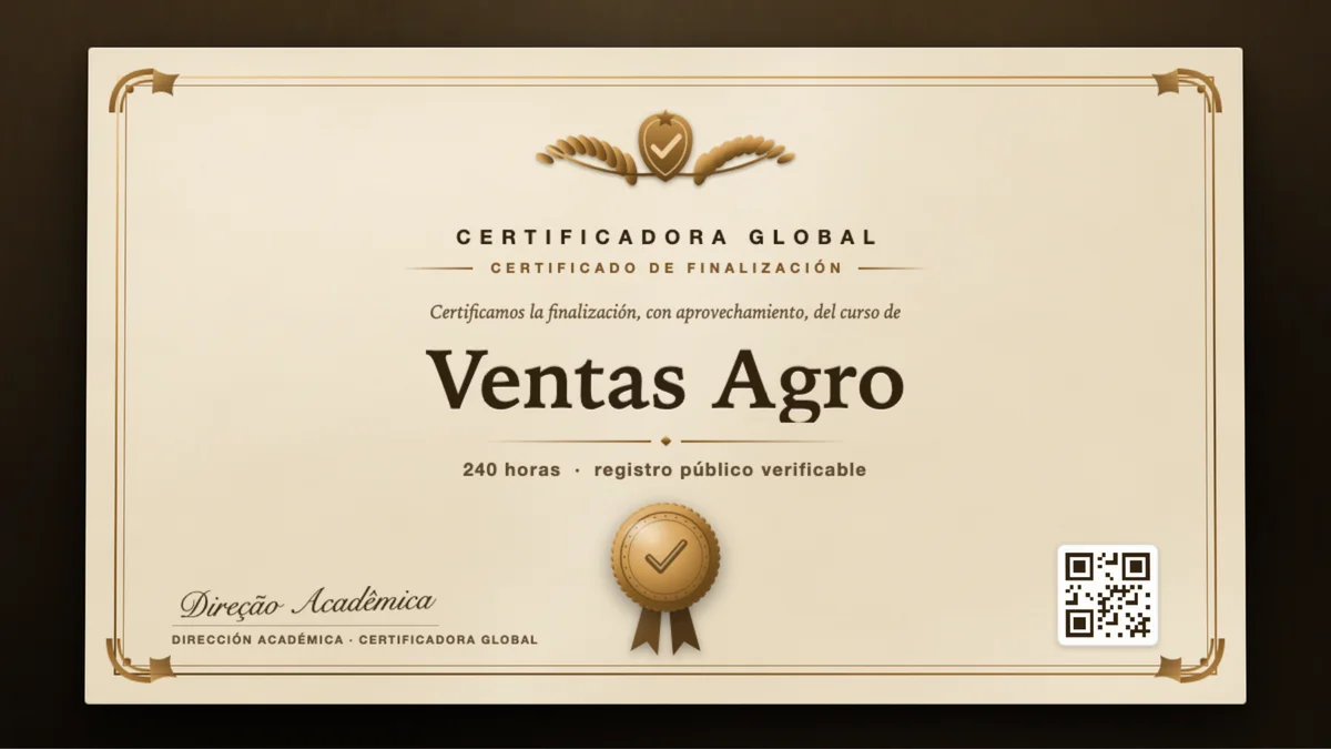 Portada del curso Ventas Agro
