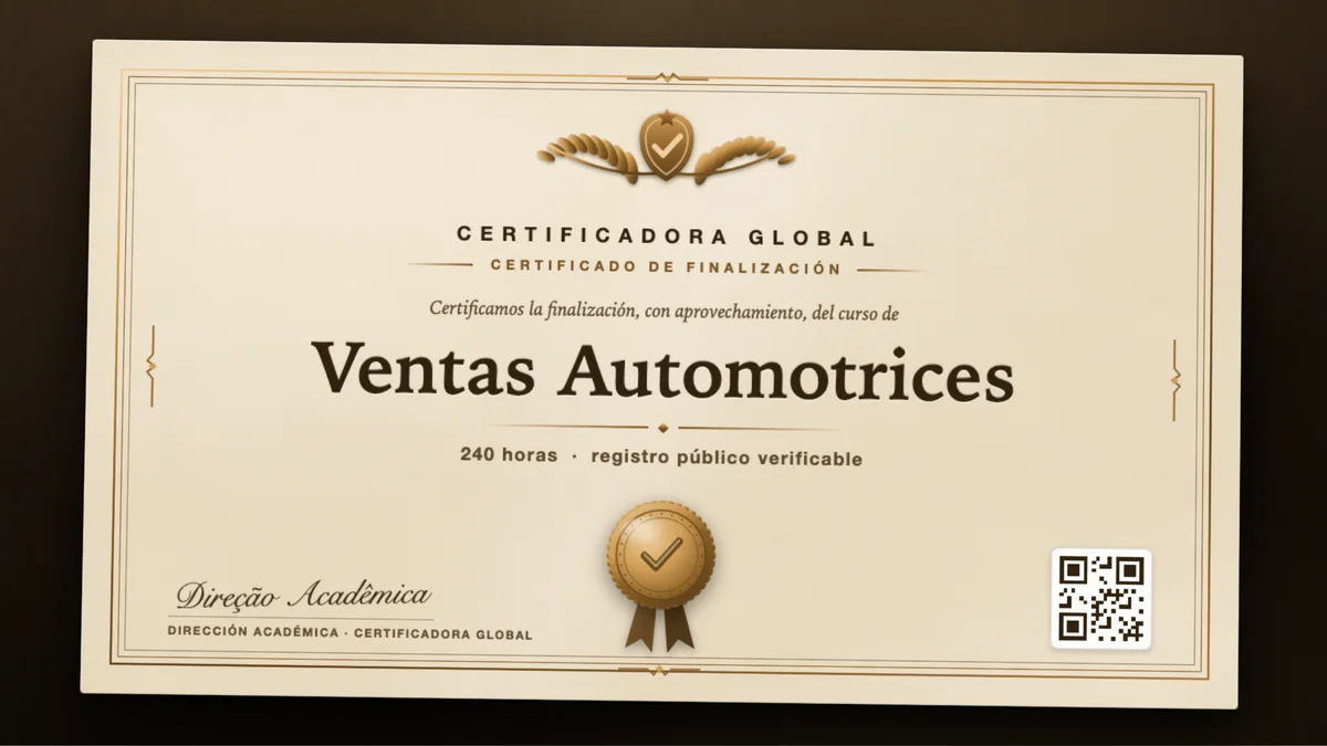 Portada del curso Ventas Automotrices