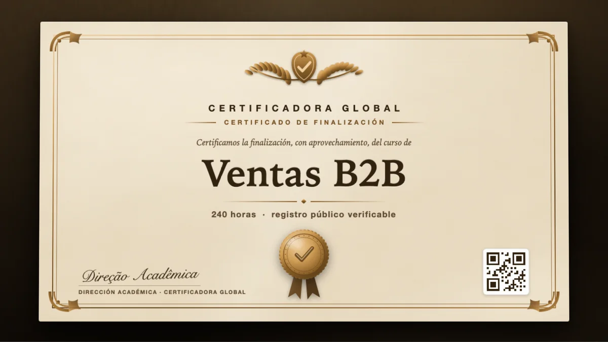 Portada del curso Ventas B2B
