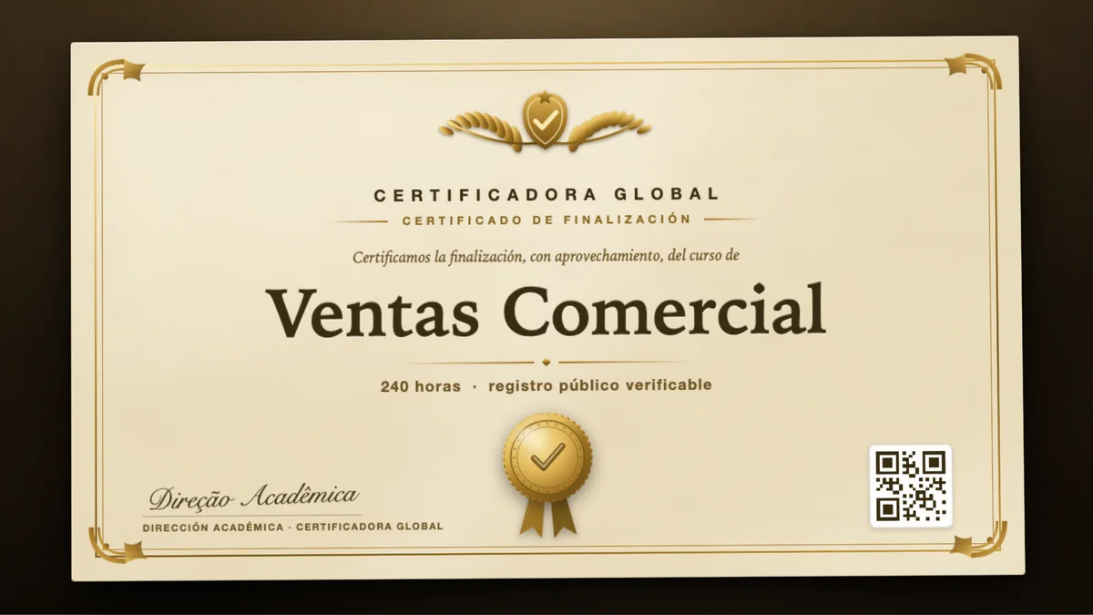 Portada del curso Ventas Comercial