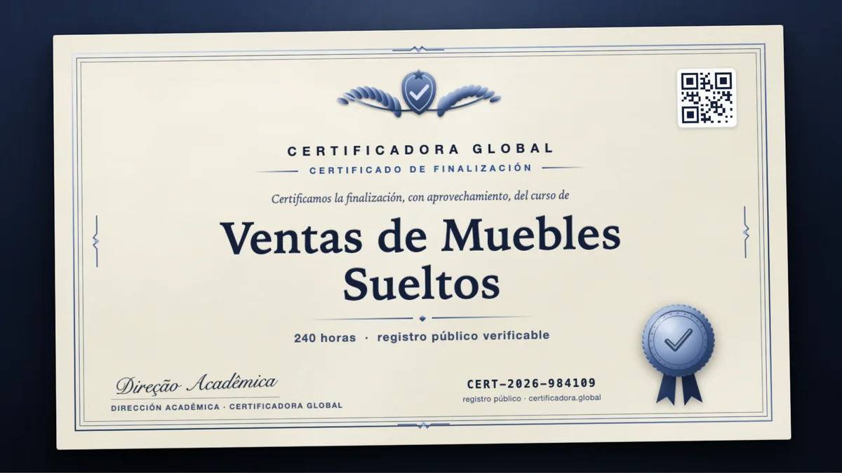 Portada del curso Ventas de Muebles Sueltos