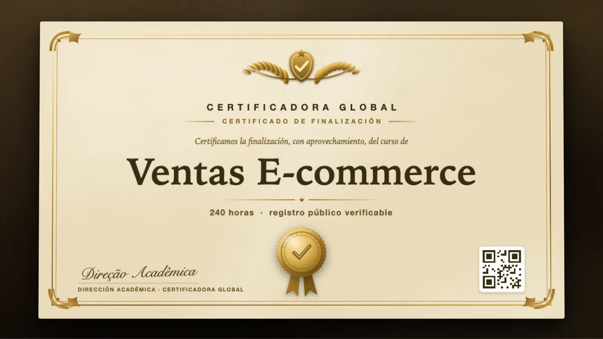 Portada del curso Ventas E-commerce