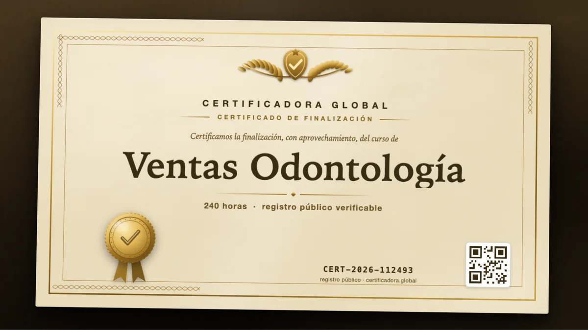 Portada del curso Ventas Odontología