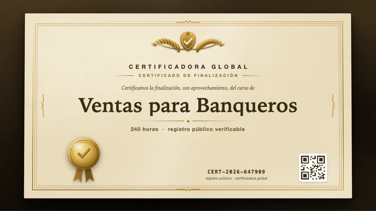 Portada del curso Ventas para Banqueros