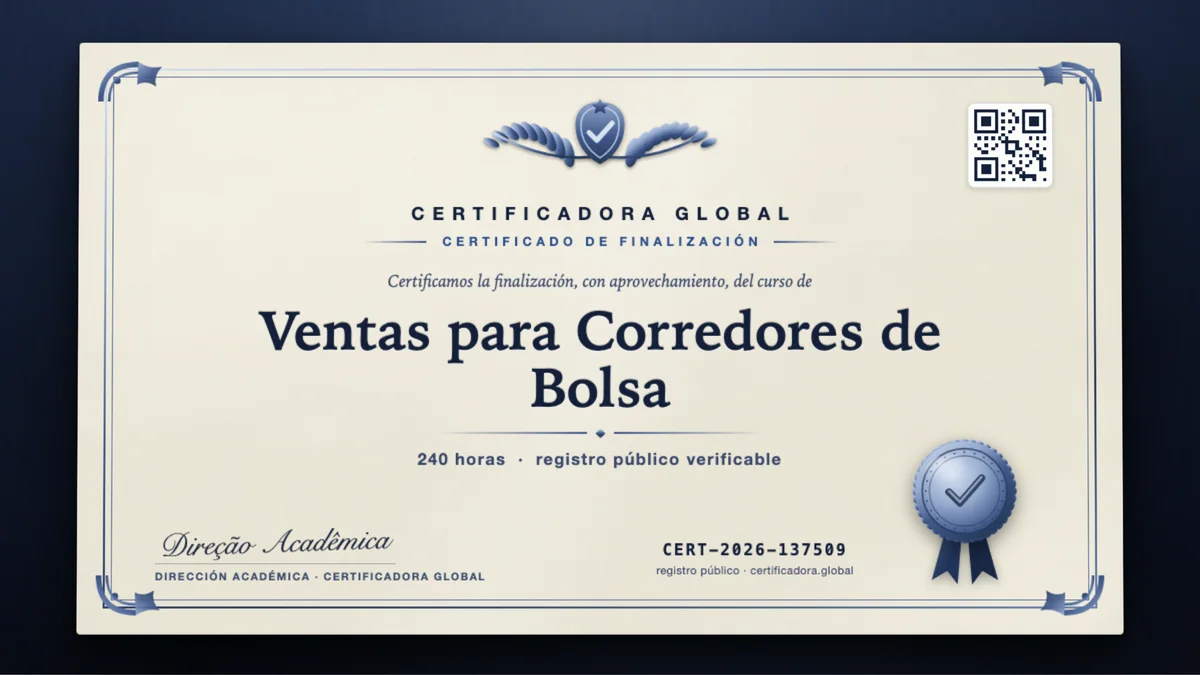 Portada del curso Ventas para Corredores de Bolsa