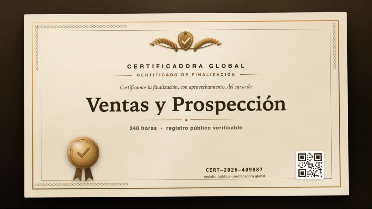 Portada del curso Ventas y Prospección