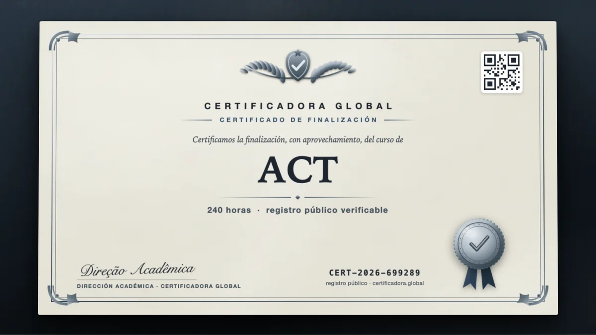 Portada del curso ACT
