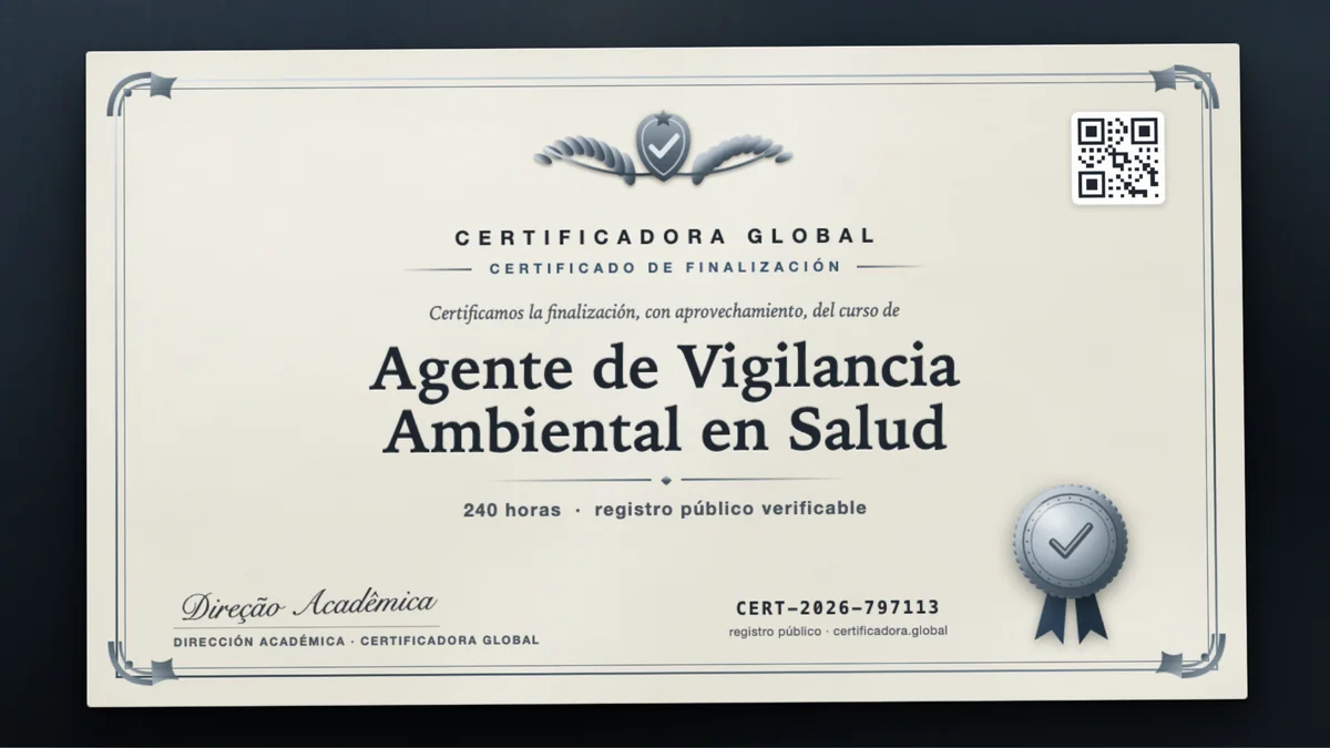 Portada del curso Agente de Vigilancia Ambiental en Salud