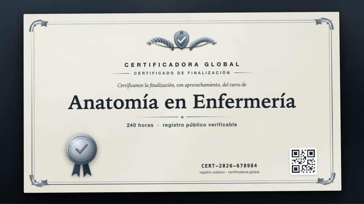 Portada del curso Anatomía en Enfermería