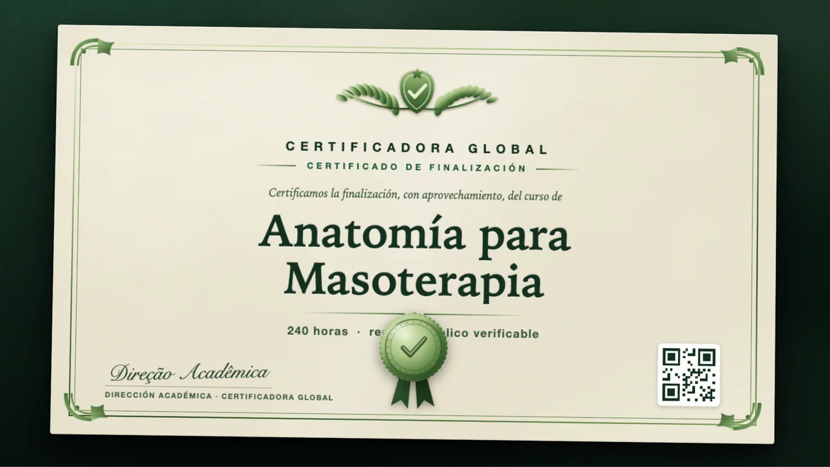 Portada del curso Anatomía para Masoterapia