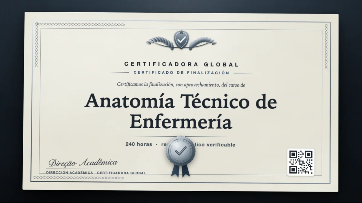 Portada del curso Anatomía Técnico de Enfermería