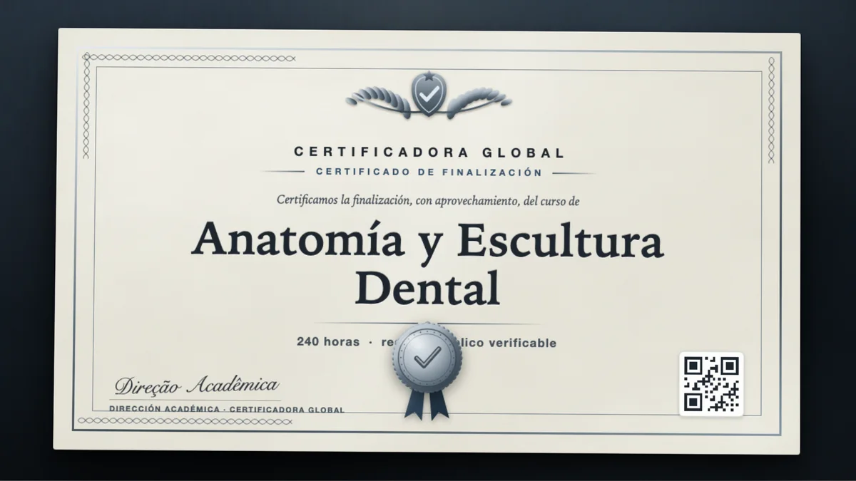 Portada del curso Anatomía y Escultura Dental