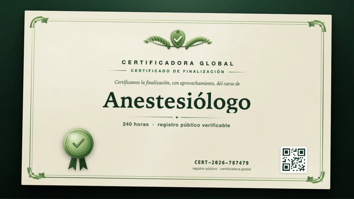 Portada del curso Anestesiólogo