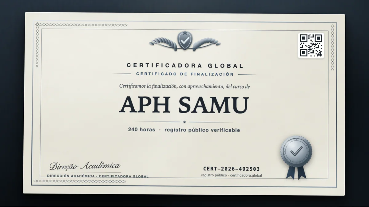 Portada del curso APH SAMU