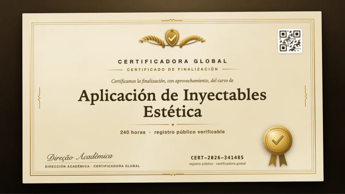 Portada del curso Aplicación de Inyectables Estética