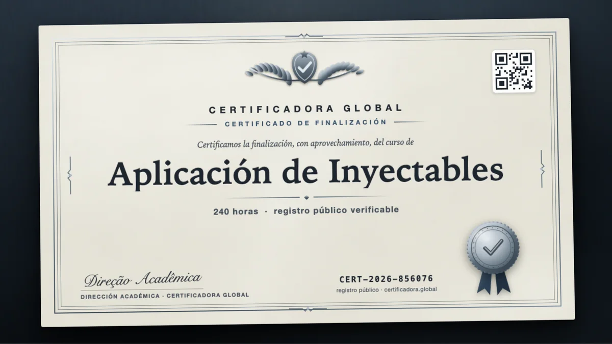 Portada del curso Aplicación de Inyectables