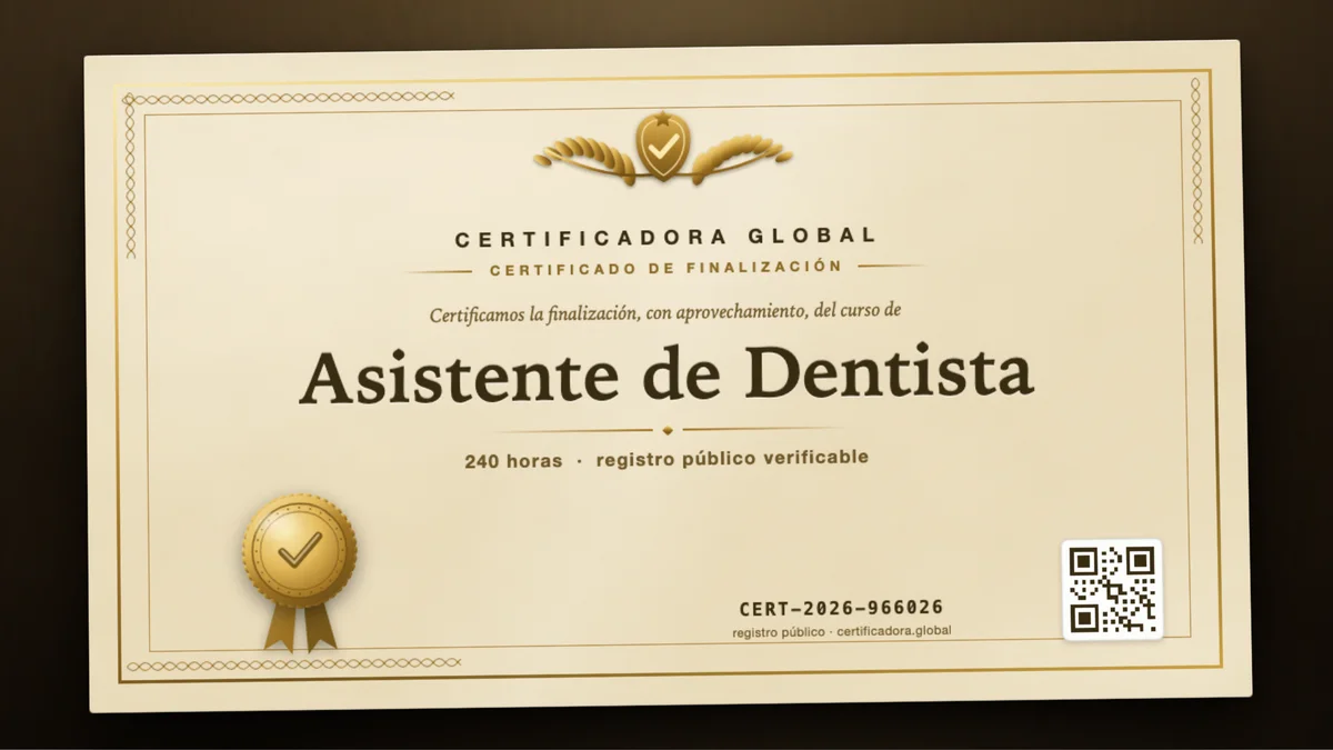 Portada del curso Asistente de Dentista