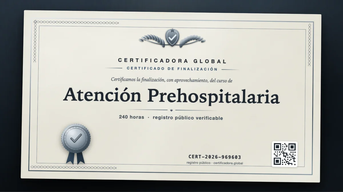 Portada del curso Atención Prehospitalaria