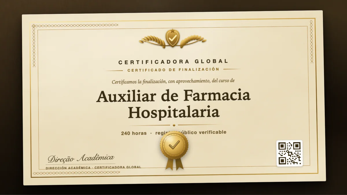 Portada del curso Auxiliar de Farmacia Hospitalaria