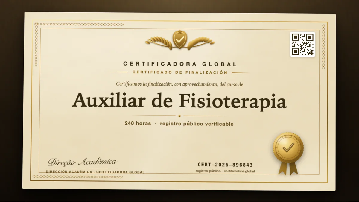 Portada del curso Auxiliar de Fisioterapia