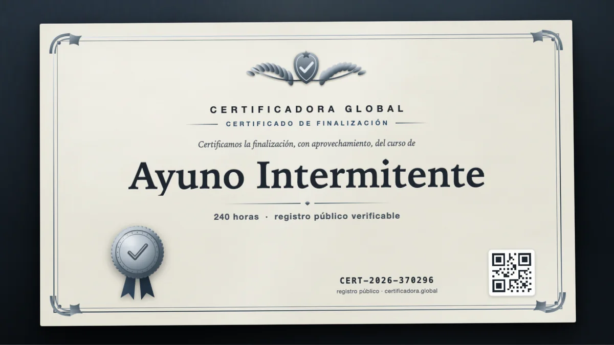 Portada del curso Ayuno Intermitente
