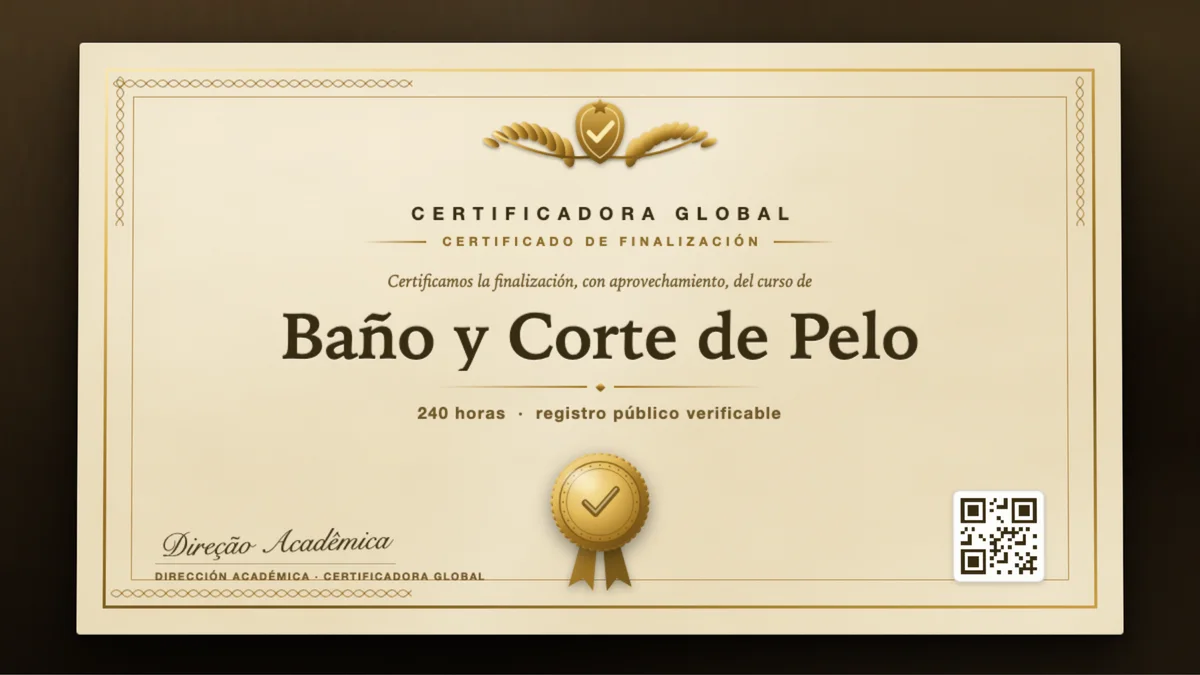 Portada del curso Baño y Corte de Pelo
