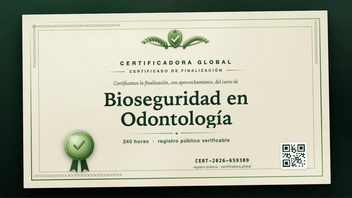 Portada del curso Bioseguridad en Odontología