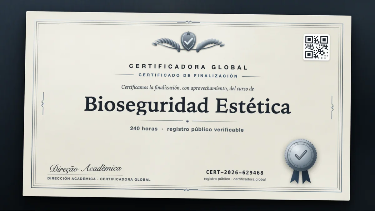 Portada del curso Bioseguridad Estética